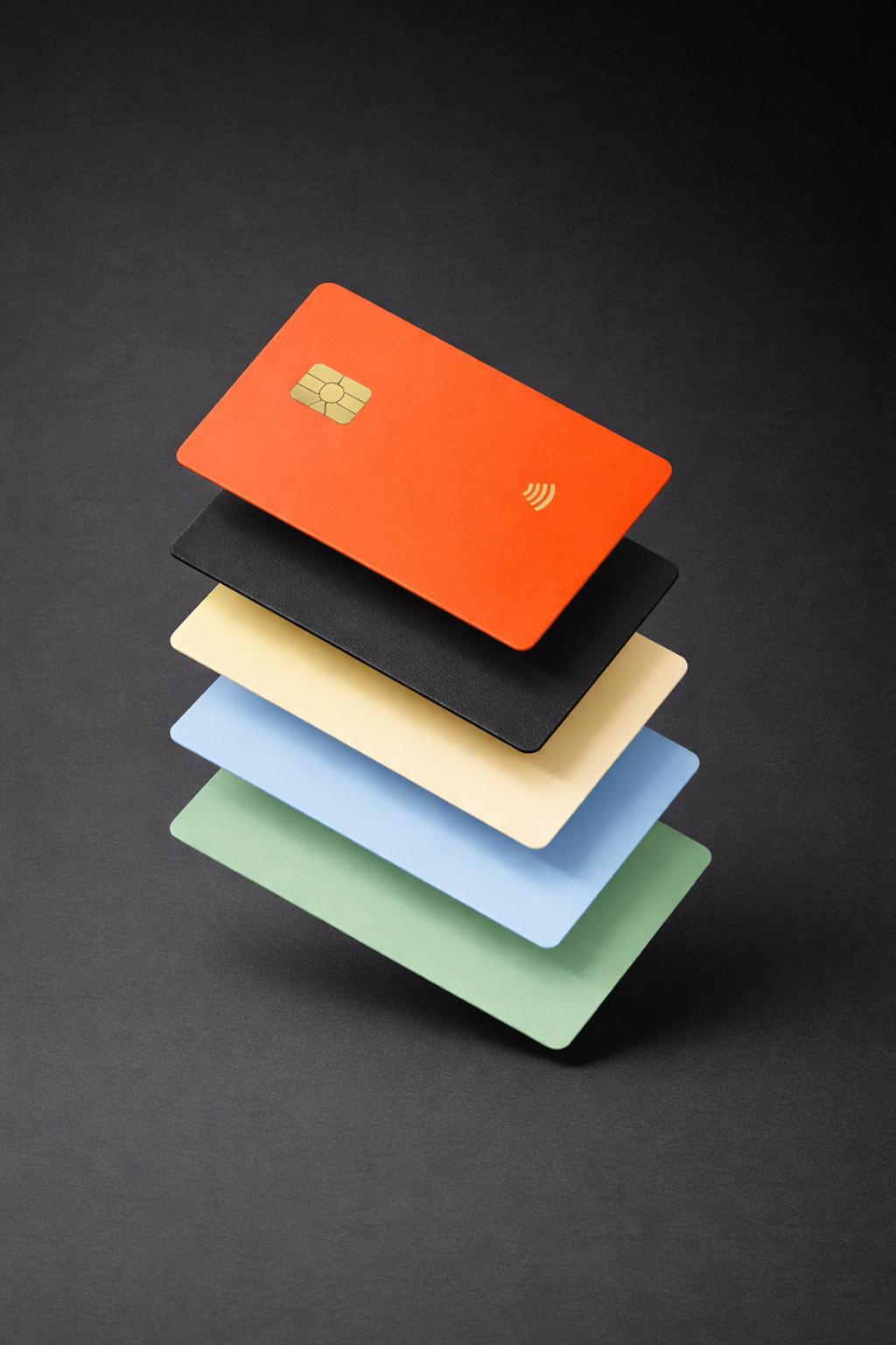 Stack of colorful credit and debit cards representing card program rewards